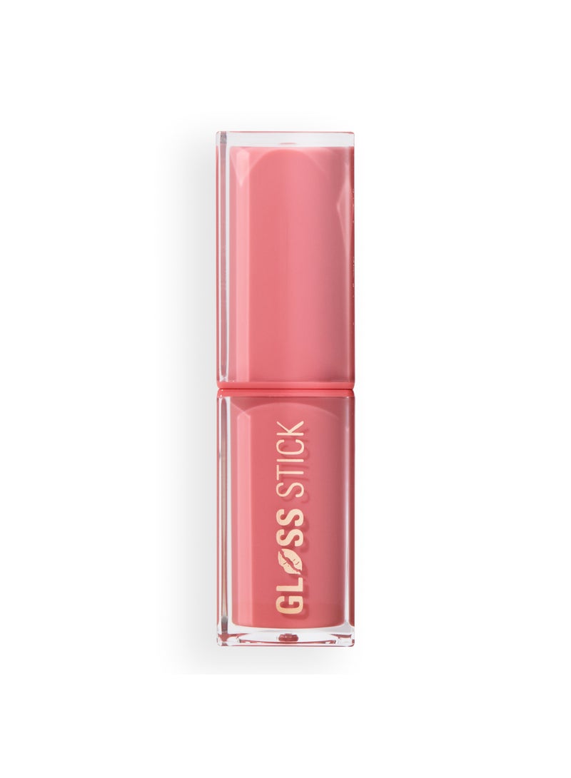 REVOLUTION Pout Shine Glossy Lipstick Rose Beam - Image 1